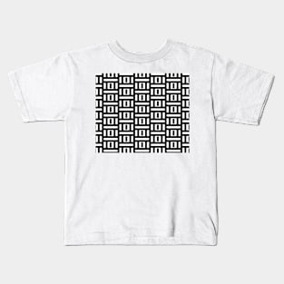 Black Shapes Kids T-Shirt